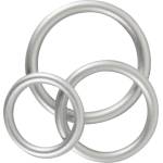 You2Toys Metallic - комплект силиконови пенис рингове (3 броя)