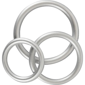 You2Toys Metallic - комплект силиконови пенис рингове (3 броя)