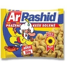 ArRashid kešu ořechy pražené solené 60 g