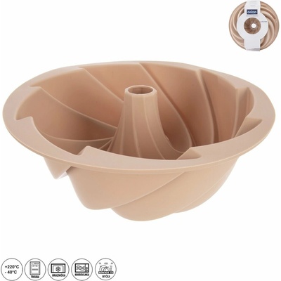 ORION Forma silikónová na bábovku bábovka FLOWER pr. 23,5 cm béžová