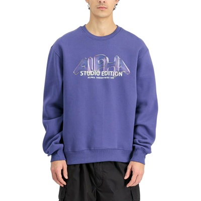 Alpha Industries Studio Edition Vibe Crewneck night purple