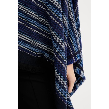 Missoni Вълнено пончо Missoni в тъмносиньо MA9EWODA413 (MA9EWODA413)
