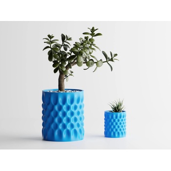 Кашпа Dent 2 Голяма, 131x131xH150mm - Синя