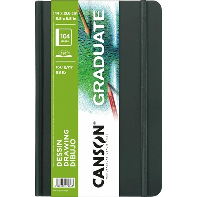 Canson Skicár Graduate Art Book Drawing 160 g/m² 104 listov 14 x 21,6 cm pevná väzba