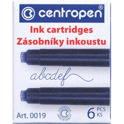 centropen zásobník inkoustový 0019/ 6ks modrý 476345