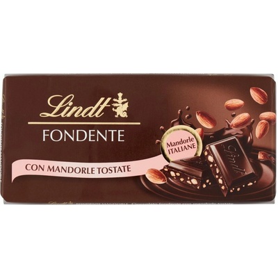 Lindt horká čokoláda s praženými mandľami 100 g
