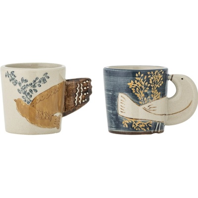 Bloomingville Hrnček na espresso Hezha Blue Svetlý 55 ml