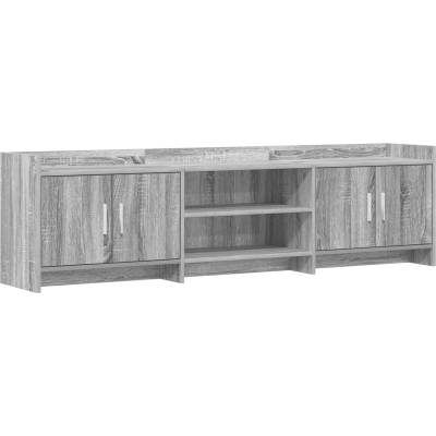 vidaXL ТВ шкаф 168 x 33 x 47 см Сив Сонома Инженерна дървесина (8011184)