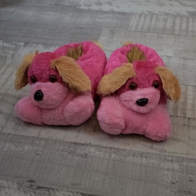 Detské topánky ružové papuče DOGY
