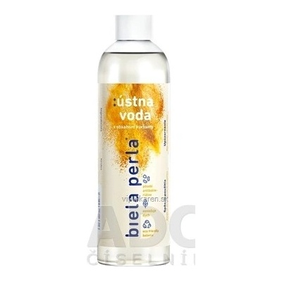 Bílá perla s obsahem kurkumy 250 ml