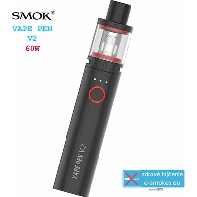Smoktech Vape Pen V2 elektronická cigareta 1600 mAh Black 1 ks