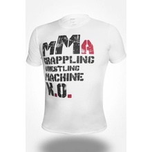 Machine MMA tričko biele