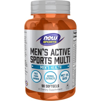 NOW NOW Men's Active Sports Multi, 90 Softgels