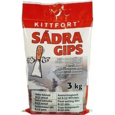 Sádra biela 3 kg modelárska