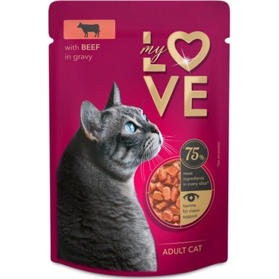 My Love s hovädzím mäsom v omáčke 85 g