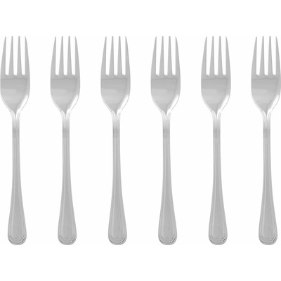 Antikoro dezertné vidličky v súprave 6 ks v striebornej farbe Classic Premier Housewares