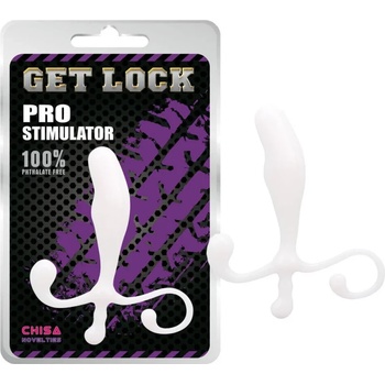 Простатен стимулатор за анален масаж, 12, 5см. - Get Lock Pro White (CHISA00105)