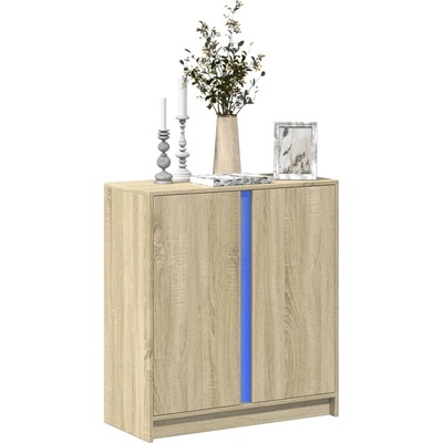 vidaXL 11461.852133 příborník s LED dub sonoma 77 x 34 x 85 cm