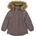 Mikk-Line Детско зимно яке Mikk-Line Kid's Winter Jacket Waist Solid with Fake Fur Winter jacket - Sparrow - размер 146 (EU) (703-6515-0122)