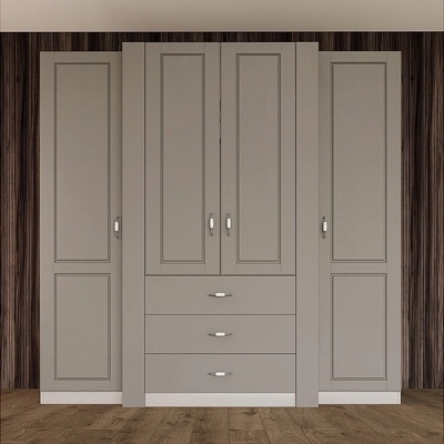 IRIM Четирикрилен гардероб Boutique кашмир / капучино мат