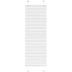 vidaXL Плисирана щора Бяла 45x150 cm Ширина на плата 44, 4 cm Полиестер (4015489)