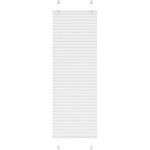 vidaXL Плисирана щора Бяла 45x150 cm Ширина на плата 44, 4 cm Полиестер (4015489)