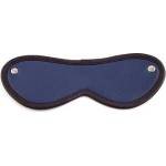 Rouge Leather Blindfold Eye Mask Blue