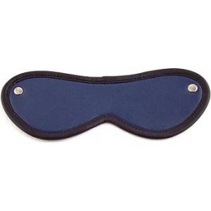 Rouge Leather Blindfold Eye Mask Blue