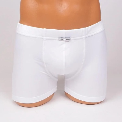 Еластичен мъжки боксер в бяло