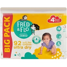 Fred & Flo Ultra Dry plienky Maxi 4+ 9-16 kg 92 ks