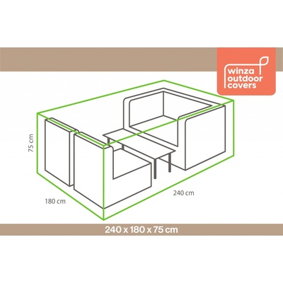 Winza Obal na sedaciu súpravu obdlžník 240 x 180 x 75 cm