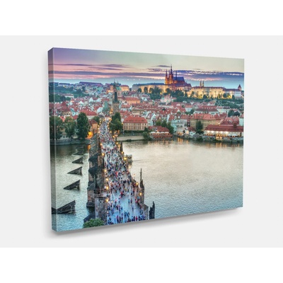 Nalepte.cz Obraz na plátně Praha Karlův most 60 x 40 cm
