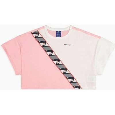 CHAMPION tričko Colour Block Jacquard Logo Tape Cropped T-Shirt (PS024)