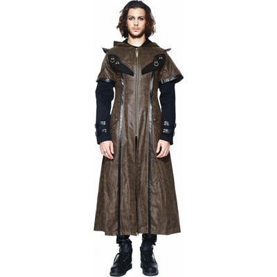 Devil Fashion kabát Fifth Symphony Steampunk Trench Coat With Cape Col