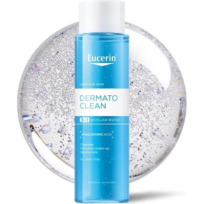 Eucerin DermatoClean Hyaluron Micellar Water 3in1 čisticí micelární voda 400 ml
