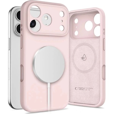 Tech-Protect Силиконов калъф Tech-Protect MagSafe за iPhone 17 Pro Max - розов (5906302330249)