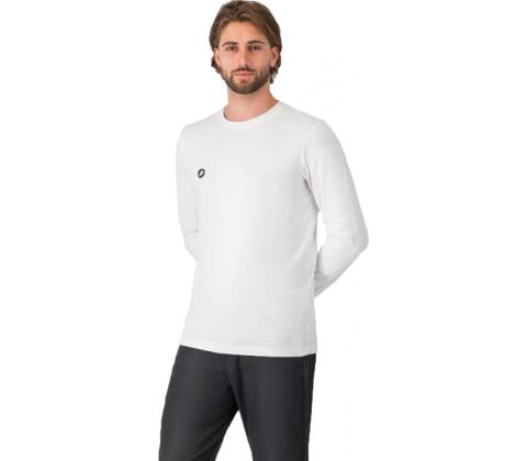 Castelli Logo LS tee white