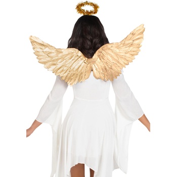 Leg Avenue Metallic Angel Wings & Halo Gold