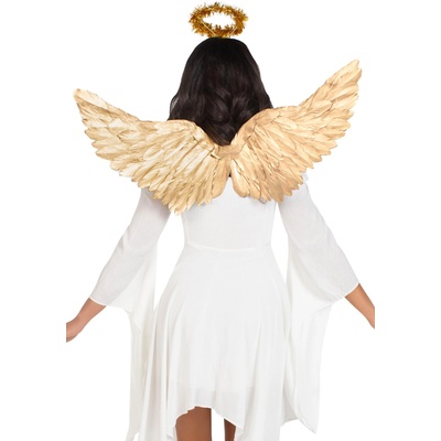 Leg Avenue Metallic Angel Wings & Halo Gold