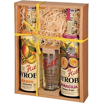 Kitl Syrob Mámivé Mango a Maracuja se skleničkou 2 x 0,5 l