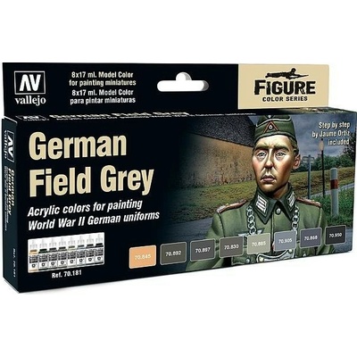 Vallejo Farby Nemecké uniformy Grau WW2 8x17 ml
