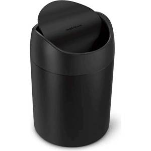 simplehuman - Настолна кошница за отпадъци, 1, 5 л, матово черна CW2100 (CW2100)