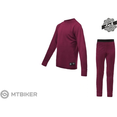 Sensor Merino Active juniorský set, lilla