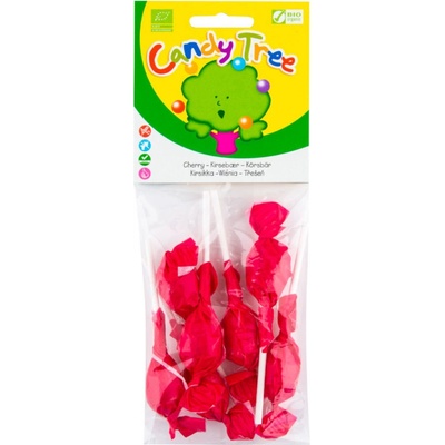 CANDY TREE Lízanky s príchuťou čerešne bezlepkové BIO 7 x 10 g