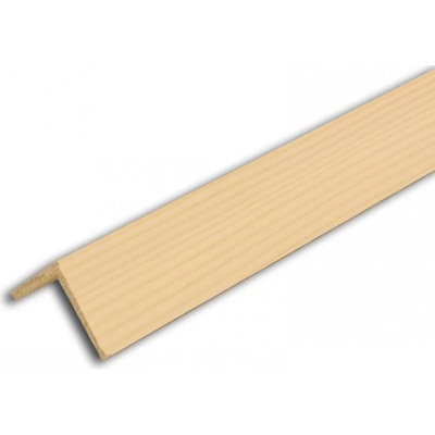 Rohová lišta č.257 - 40 mm x 40 mm, 3 ostré hran " L", smrková, ŠL4040A