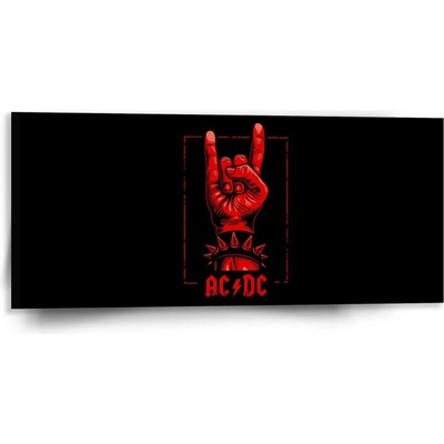 Sablio Obraz ACDC Červená ruka - 110x50 cm