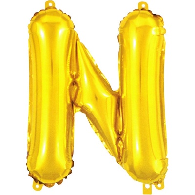 Prima-obchod Nafukovací písmena velká 14 N zlatá