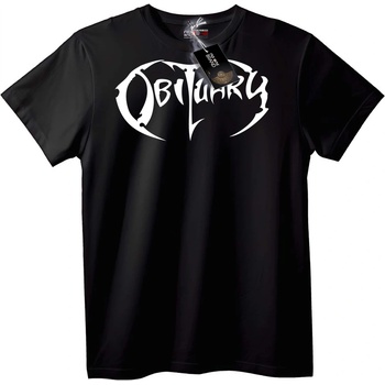NOONEBRAND Тениска Obituary Лого - S, White