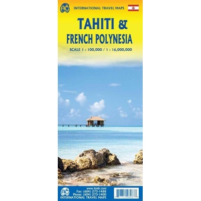 mapa Tahiti,Cook Islands 1:50 t.-1:100 t. ITM