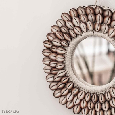 My Soul Depot Огледало с рамка от раковини (b2992042)